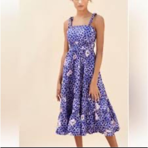 Ulla Johnson Eryn Printed  midi Dress - Picture 12 of 13